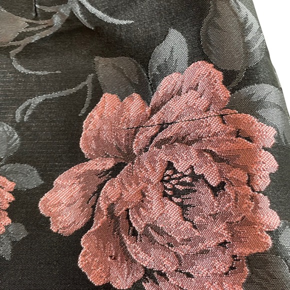 Forever 21 Floral Print Mini Dress‎ Spaghetti Strap Black Pink Sz S - Picture 9 of 11